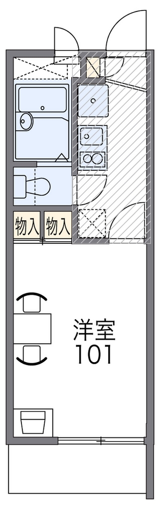 守口市西郷通のマンションの間取り