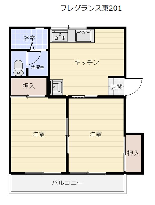 フレグランス東の間取り