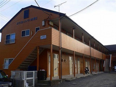 伊勢崎市下触町のアパートの建物外観