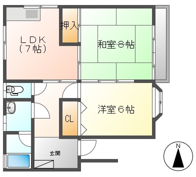 サンハイツ・フジの間取り