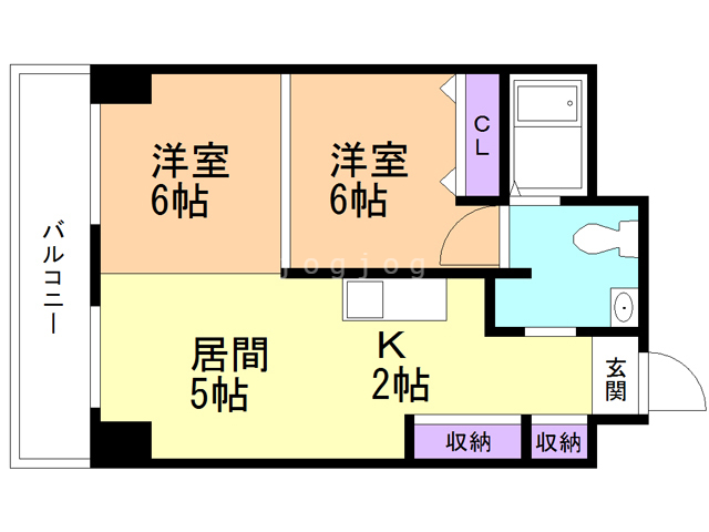 シャンノール平和通の間取り