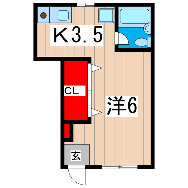 ハイツキナセの間取り