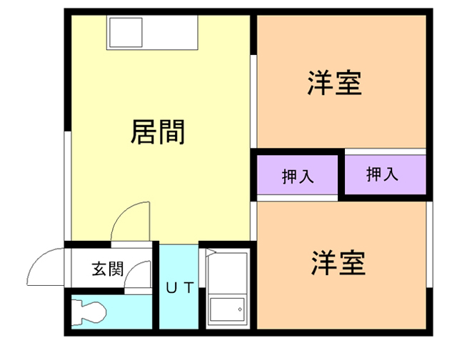 フジナカコーポVIIの間取り