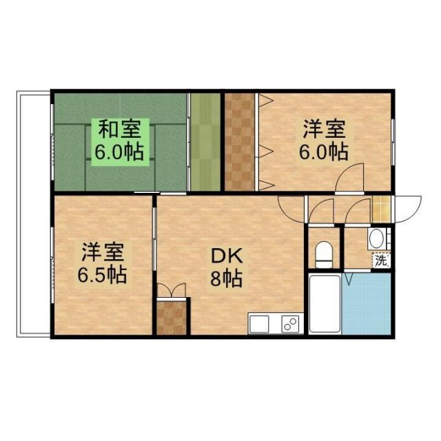 【サンヒルズ吉田の間取り】