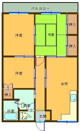 コーポ波藤の間取り