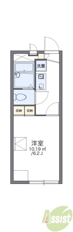 レオパレス白百合の間取り写真