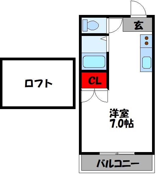 プライマリー九工大前Iの間取り