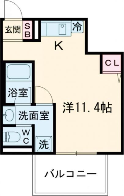 ワコーレヴィータ下沢通の間取り