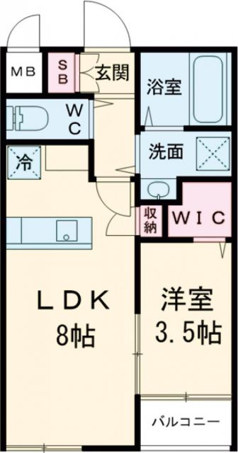 堺市堺区三宝町のマンションの間取り