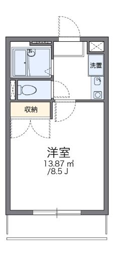 神戸市西区竜が岡のアパートの間取り