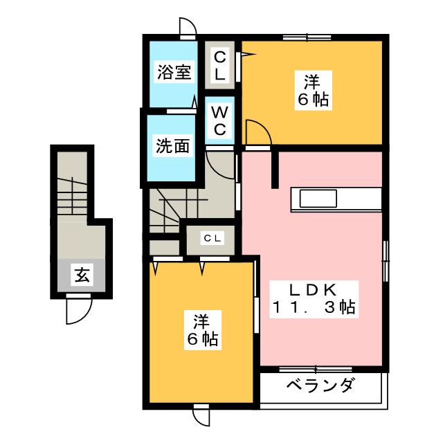 パーシモンフィールドの間取り