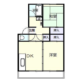 Ｇｒｅｅｎ　Ｈｉｌｌｓ　大塚台　４号棟の間取り