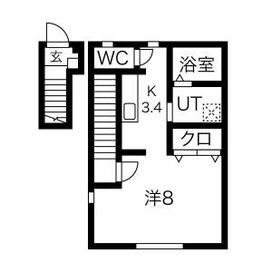 グランドパレス御所橋Iの間取り