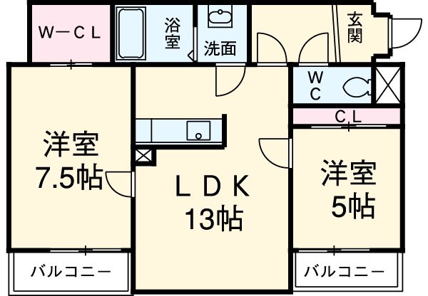 ウッドベルステージの間取り