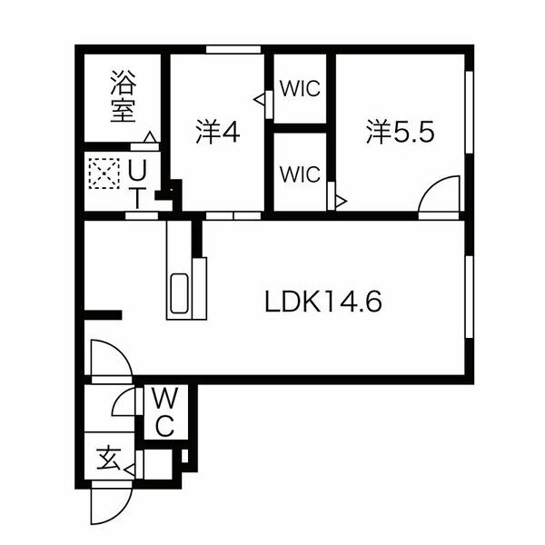 ブランシャールAS北16条Nの間取り