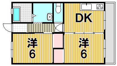 【五泉ロイヤルマンションの間取り】