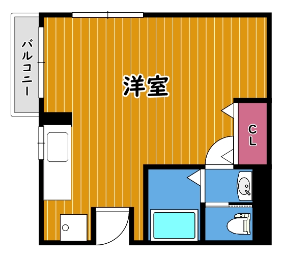 守口市京阪本通のマンションの間取り