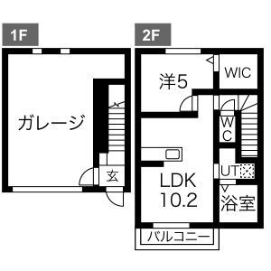 茂原市早野のアパートの間取り