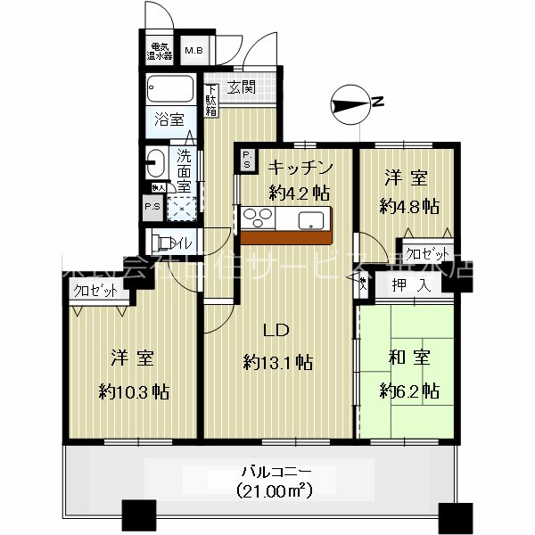 アスピア明石南館の間取り