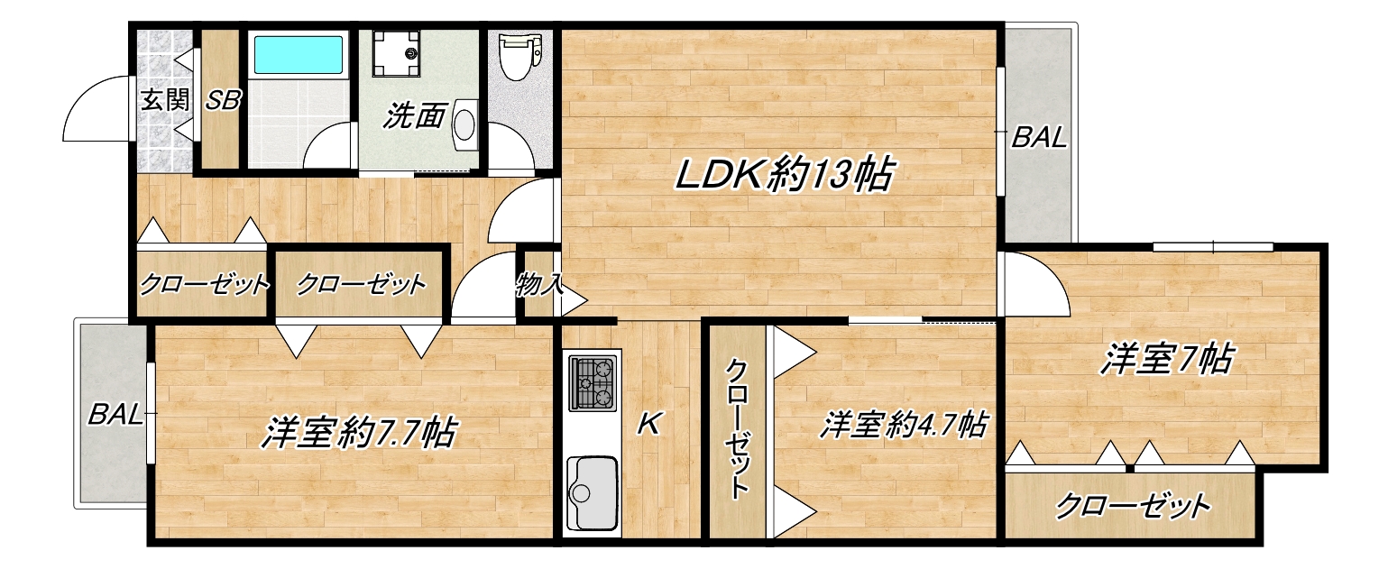 スコーレ21南船場の間取り