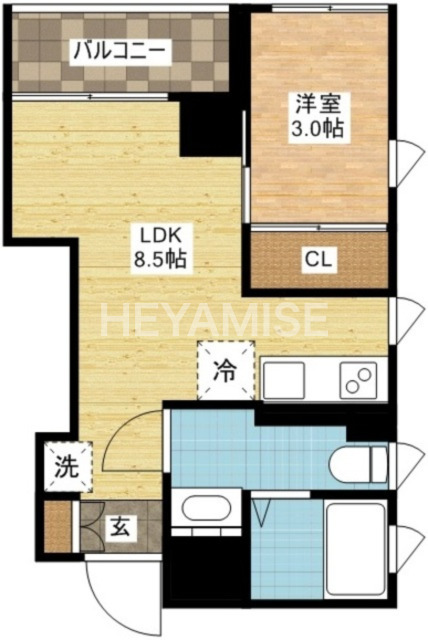 長崎市平野町のマンションの間取り