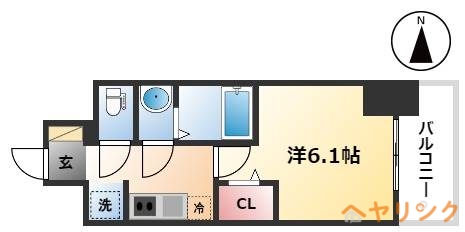 ディアレイシャス浅間町IIIの間取り