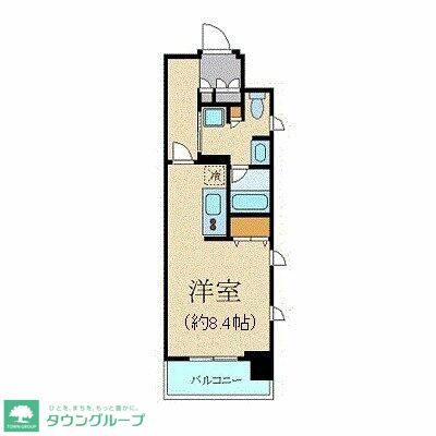 【品川区西五反田のマンションの間取り】