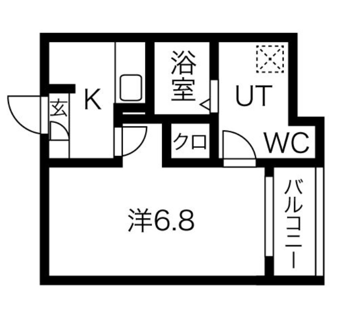 名古屋市南区観音町のアパートの間取り