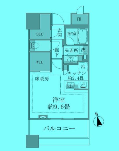 港区白金のマンションの間取り