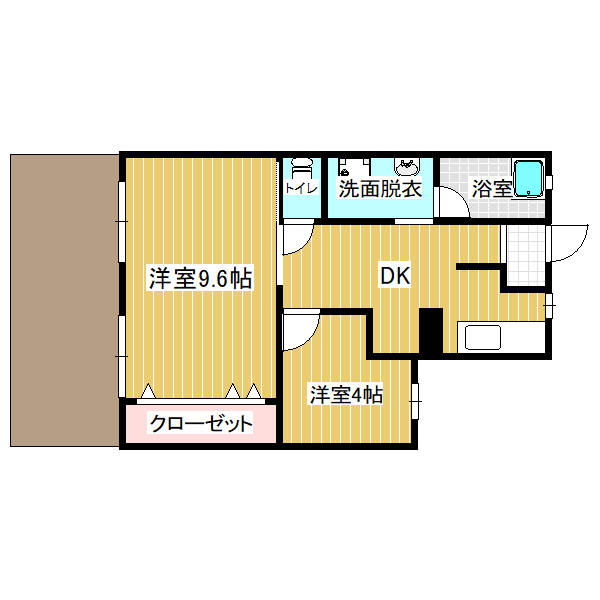 シェルト南大分の間取り