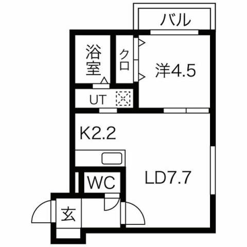 バルボーニL・Aの間取り