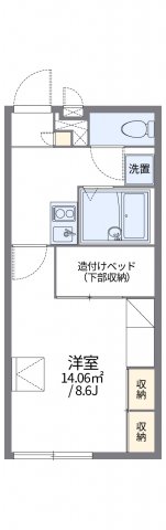 レオパレスしまざきの間取り