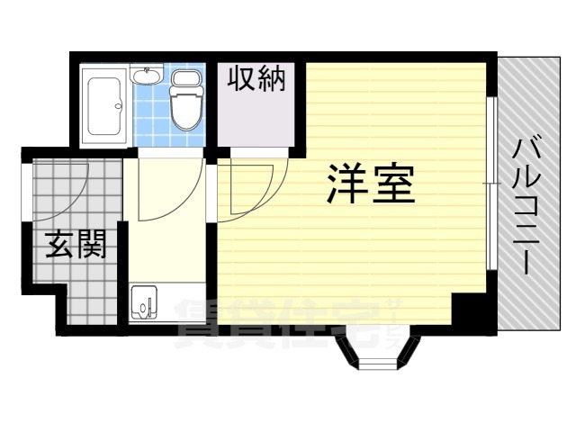 茨木市西河原のマンションの間取り