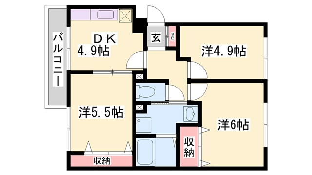 TSコスモスの間取り