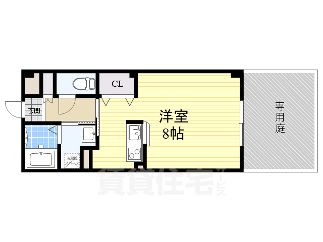 枚方市伊加賀西町のマンションの間取り