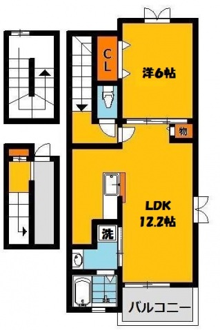 ワールドプレイスＥの間取り