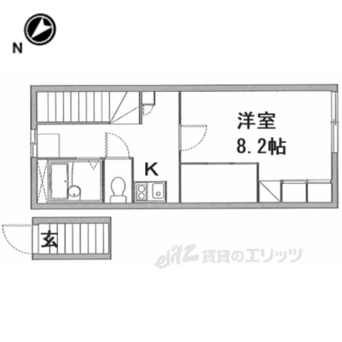 レオパレス葛原の間取り