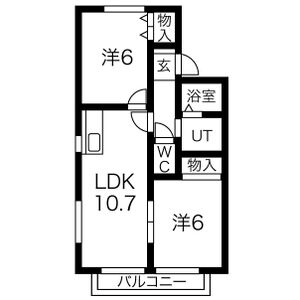 サン・ヒルズ B棟の間取り