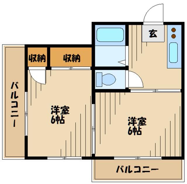 調布市多摩川のマンションの間取り