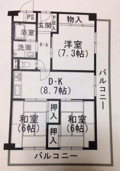 シャルマンコーポ草津の間取り