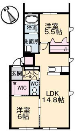 広島市安佐南区緑井のマンションの間取り