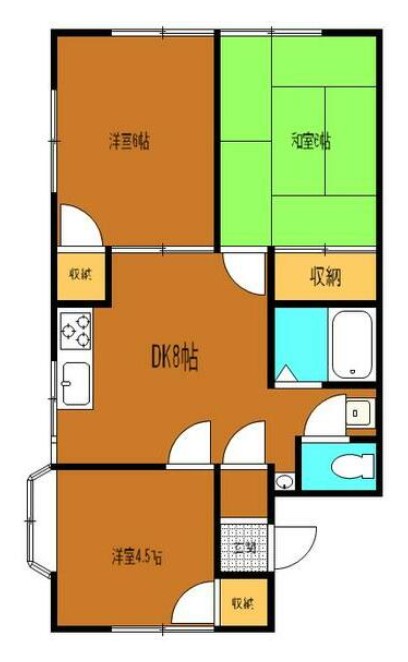 サンハイツ関根B棟の間取り