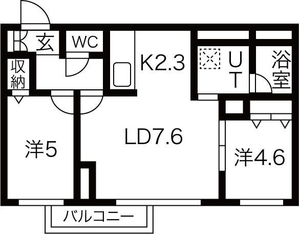 Ｐｒｅｎｄｒｅ　Ｓｏｕｅｎの間取り