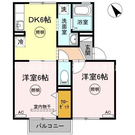 イースト １６ C棟の間取り