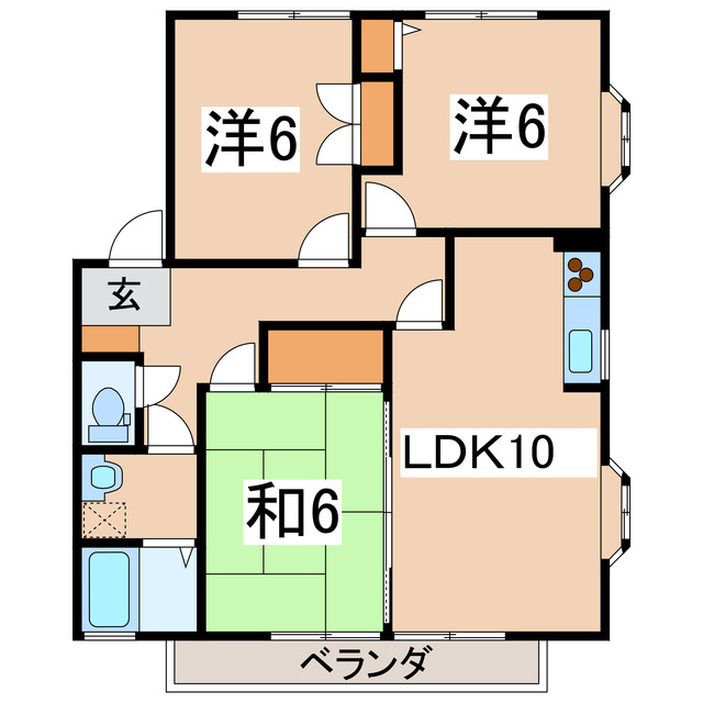 サンハード南の間取り