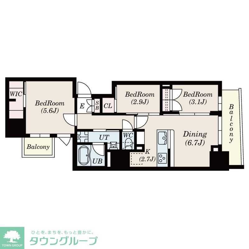 S-RESIDENCE日本橋馬喰町Aereの間取り