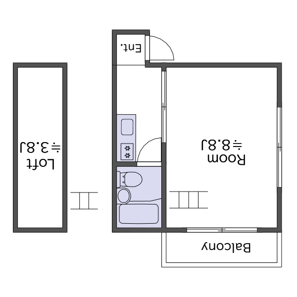 品川区荏原のマンションの間取り