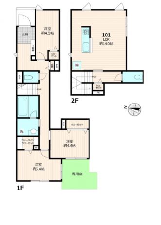 豊島区雑司が谷のマンションの間取り