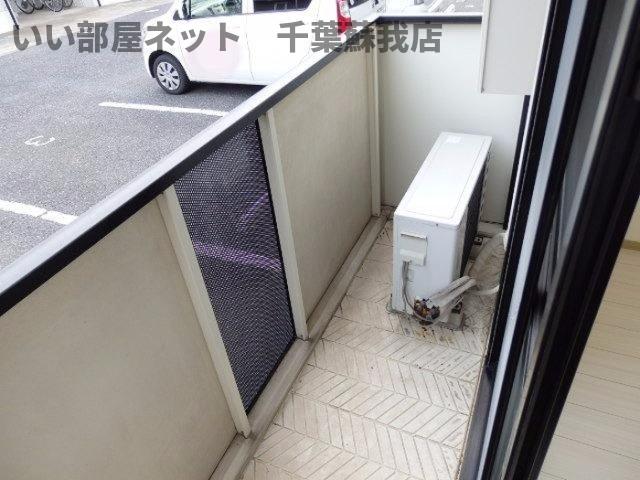 バルコニー　外からの目が気にならないバルコニーで洗濯物が干せます