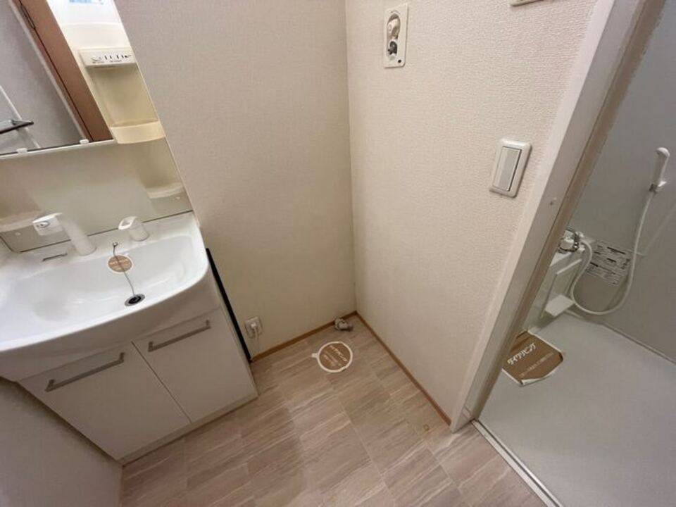 洗面設備　洗濯機置場